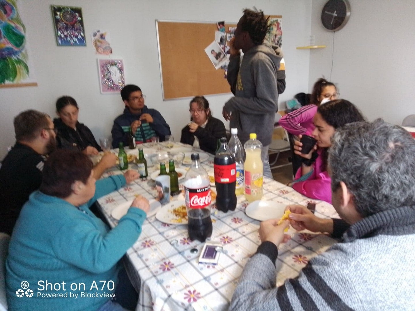 Apero pour le depart de Johanna apres son séjour de 15 jours