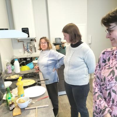 les filles à la cuisson