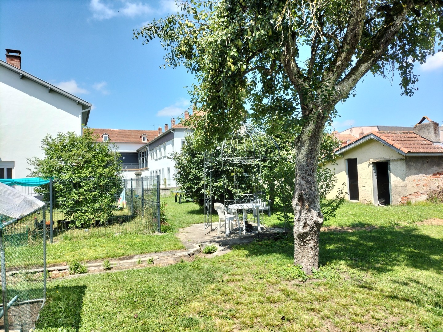 vue du fond du jardin