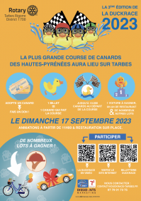 Affiche rotary duck race 2023